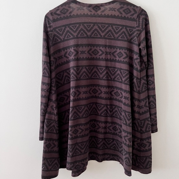 LuLaRoe Caroline Cardigan -S - Brown and Black - Picture 3 of 5